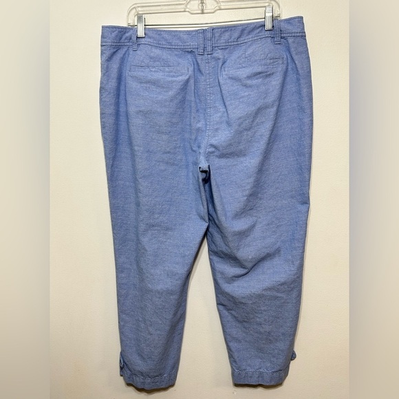 Talbots Perfect Crop Cotton Pants Womens Size 16 - Picture 4 of 8